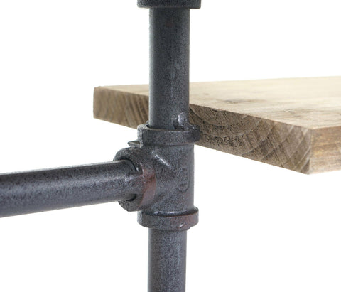 Zwevende wandplank industrieel 2a