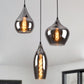 Smoke Glas Hanglamp 3 stuks - Druppel