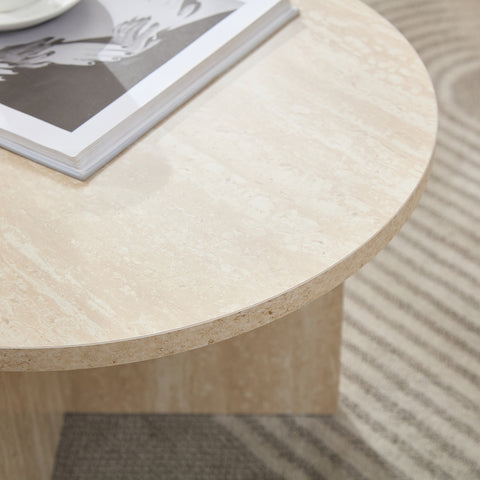 Salontafel Raphaella ovaal travetin 100x50cm