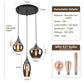 Smoke Glas Hanglamp 3 stuks - Druppel